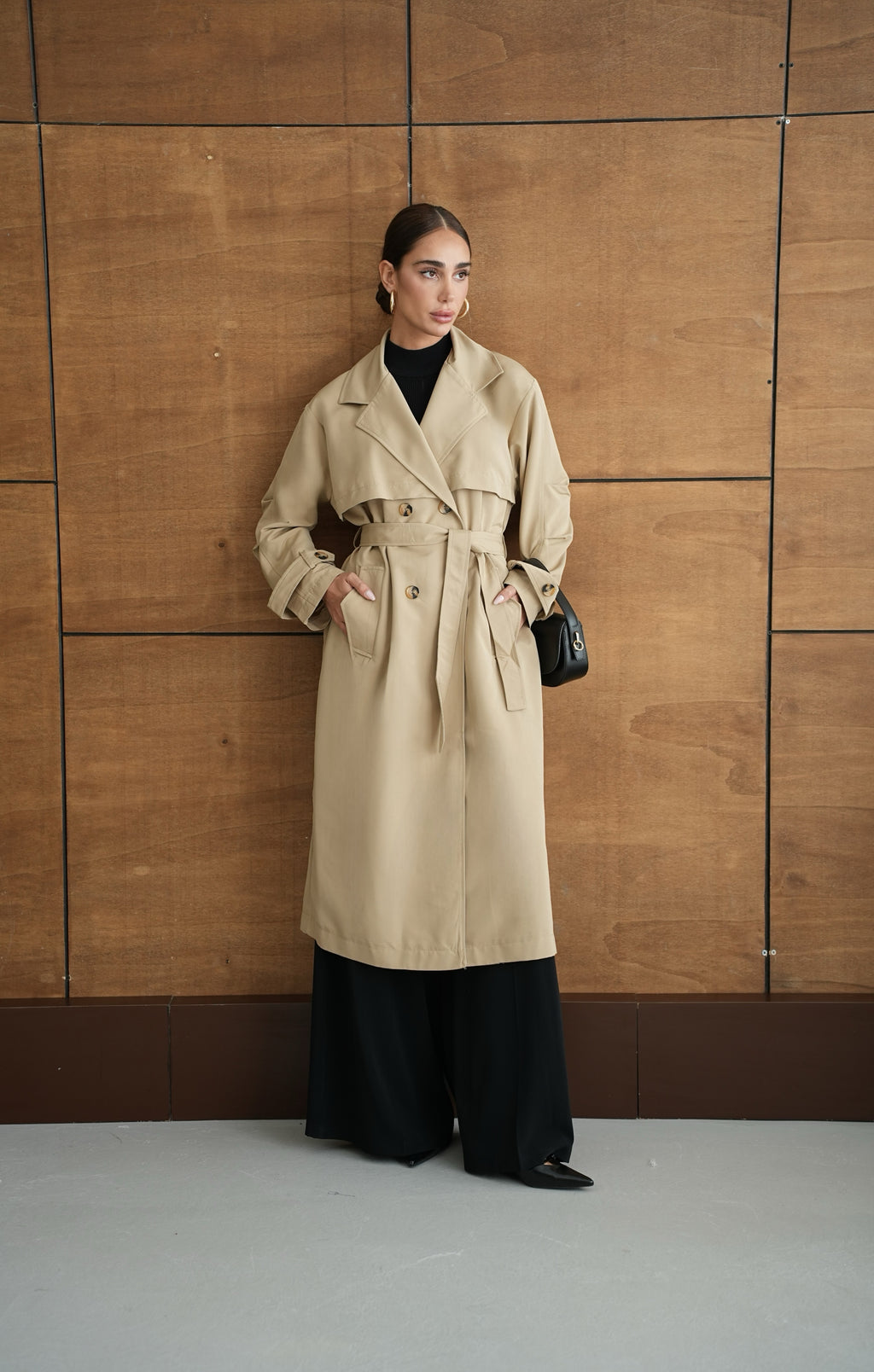 Oversize Мантил Крем