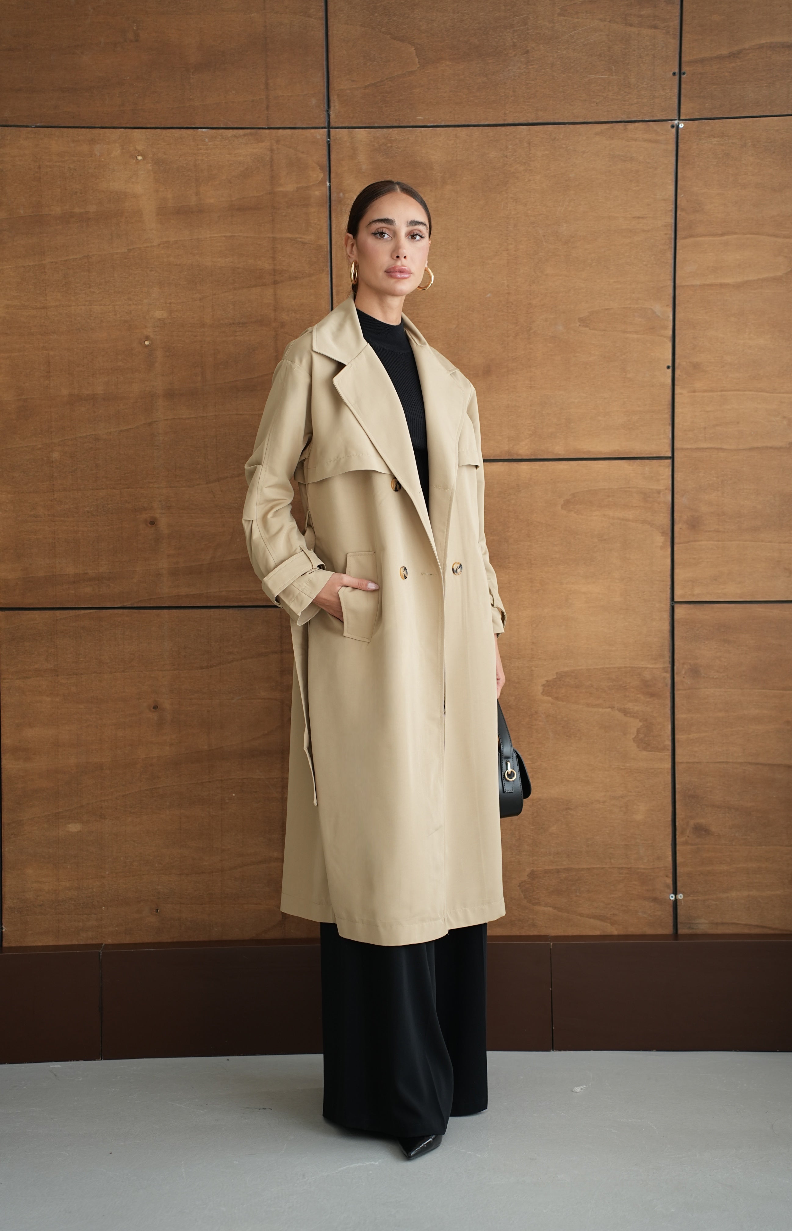 Oversize Мантил Крем
