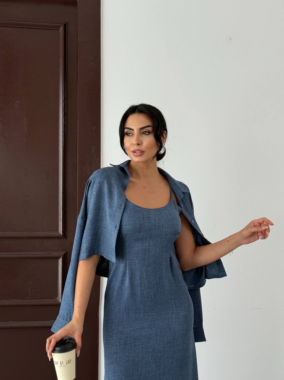 Лен Фустан Со Кошула