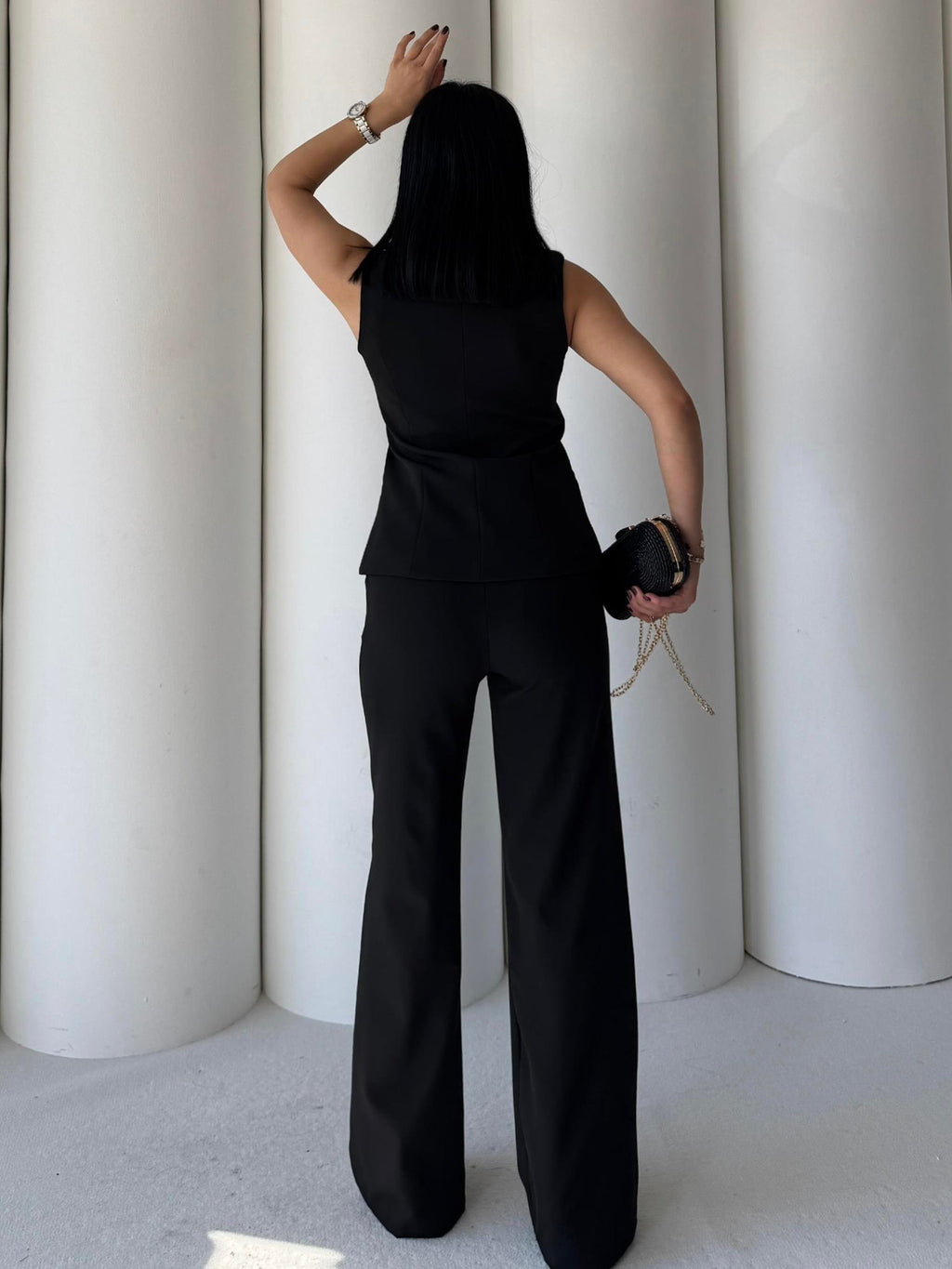 Комплет Елек Пантолони Златно Копче