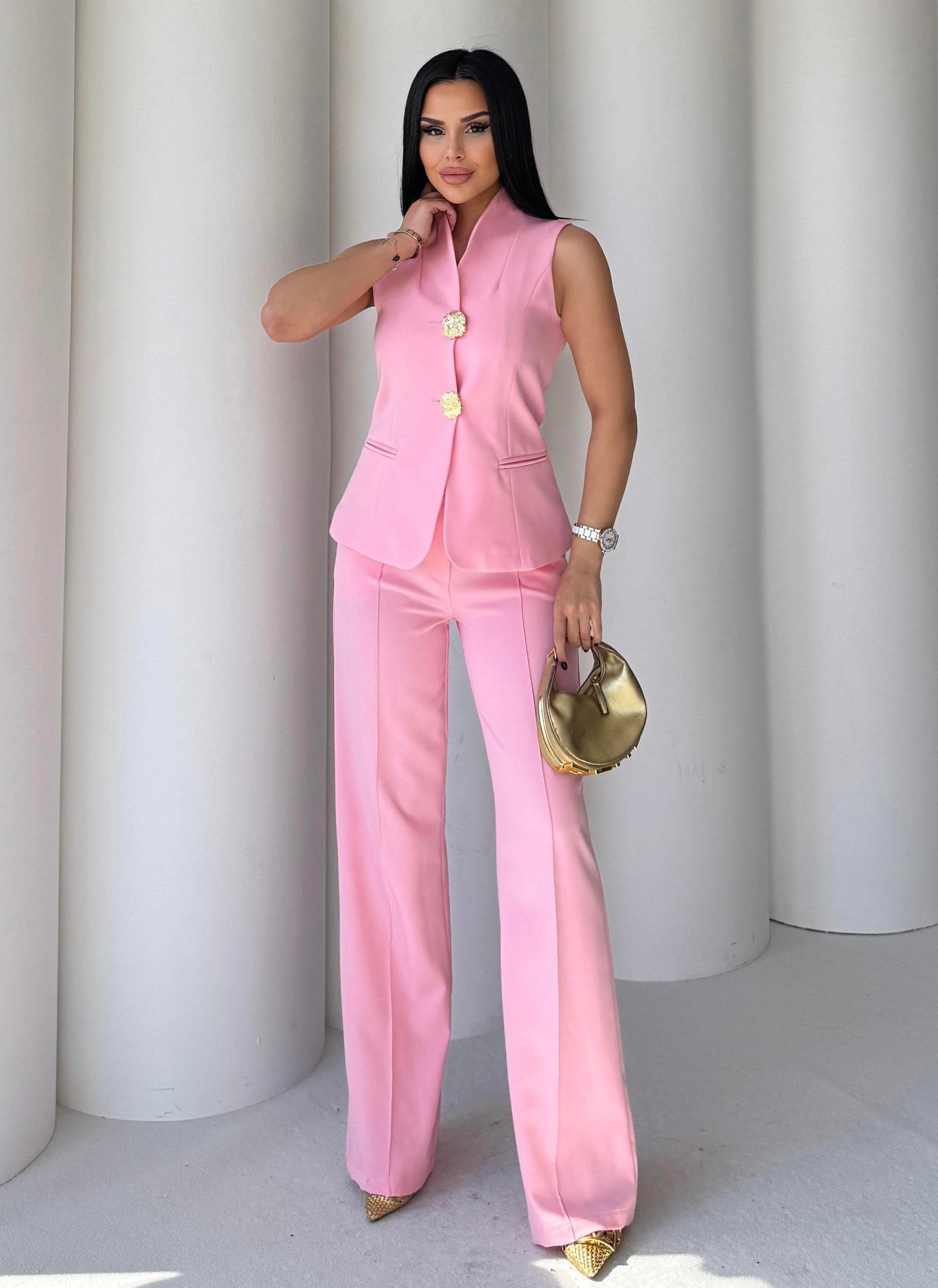 Комплет Елек Пантолони Златно Копче