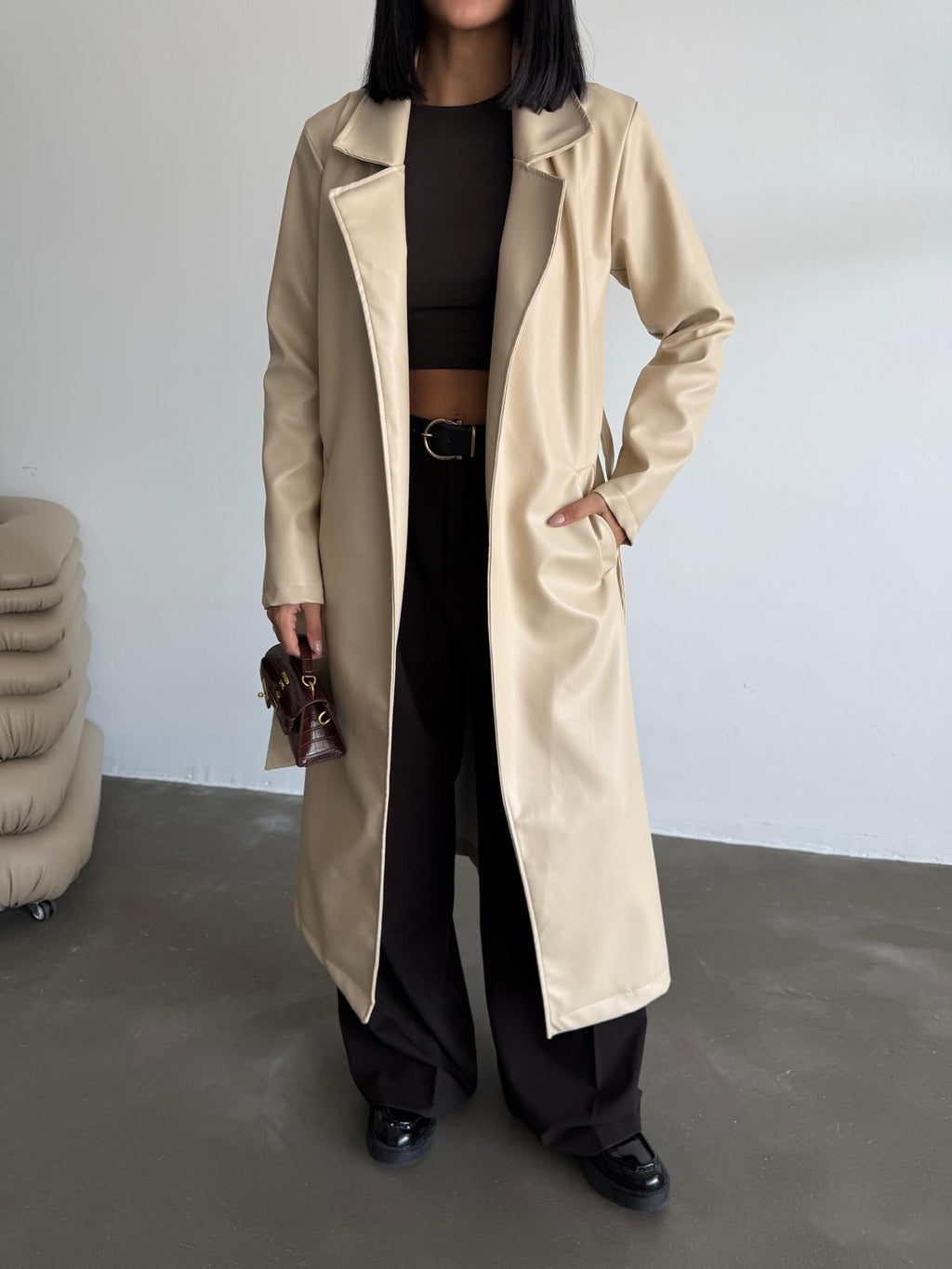 Кожен мантил