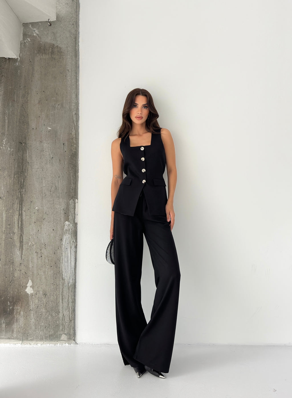 Со Копчиња Елек Пантолони