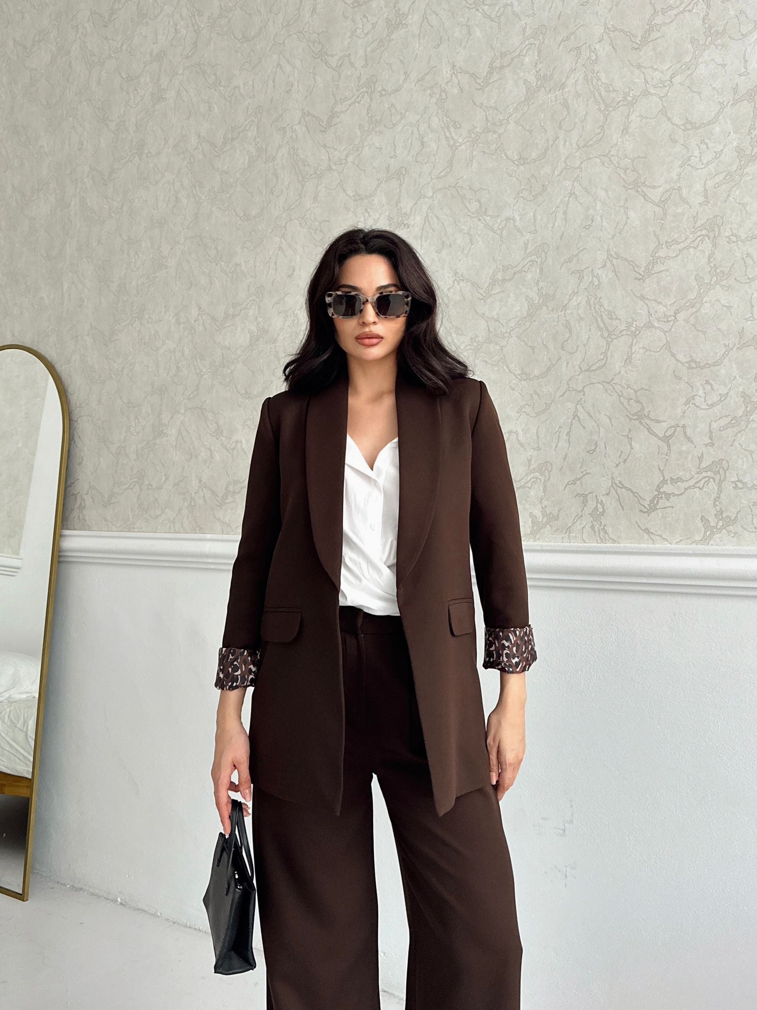 Сако со леопар постава