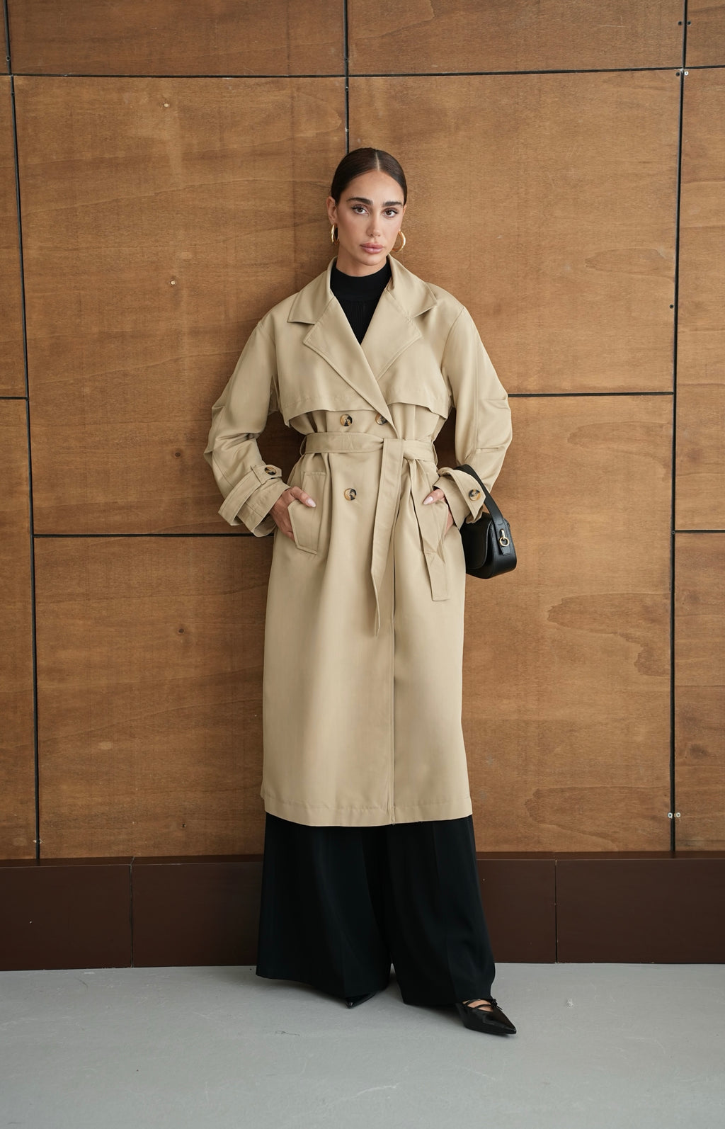 Oversize Мантил Крем
