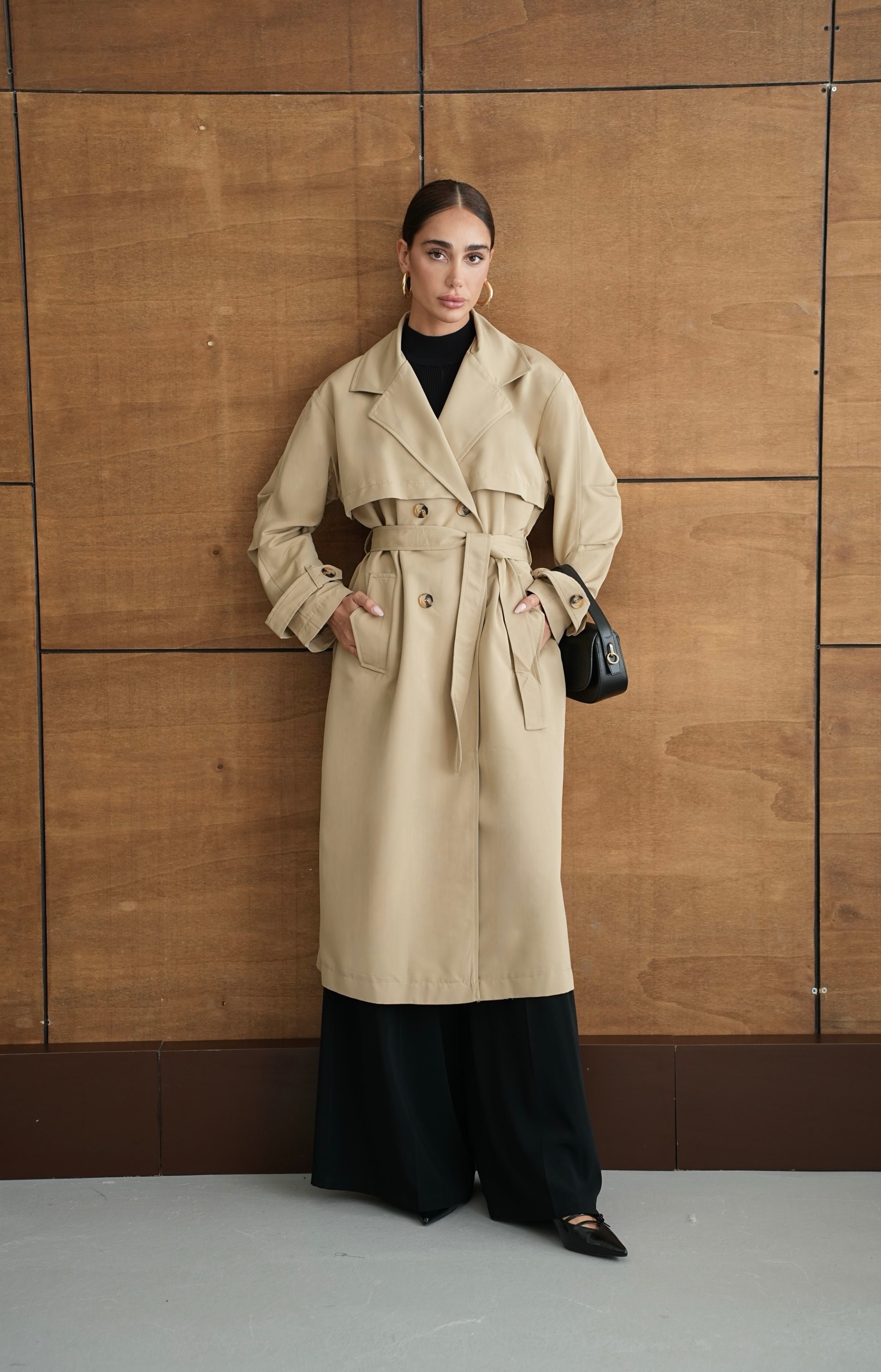 Oversize Мантил Крем
