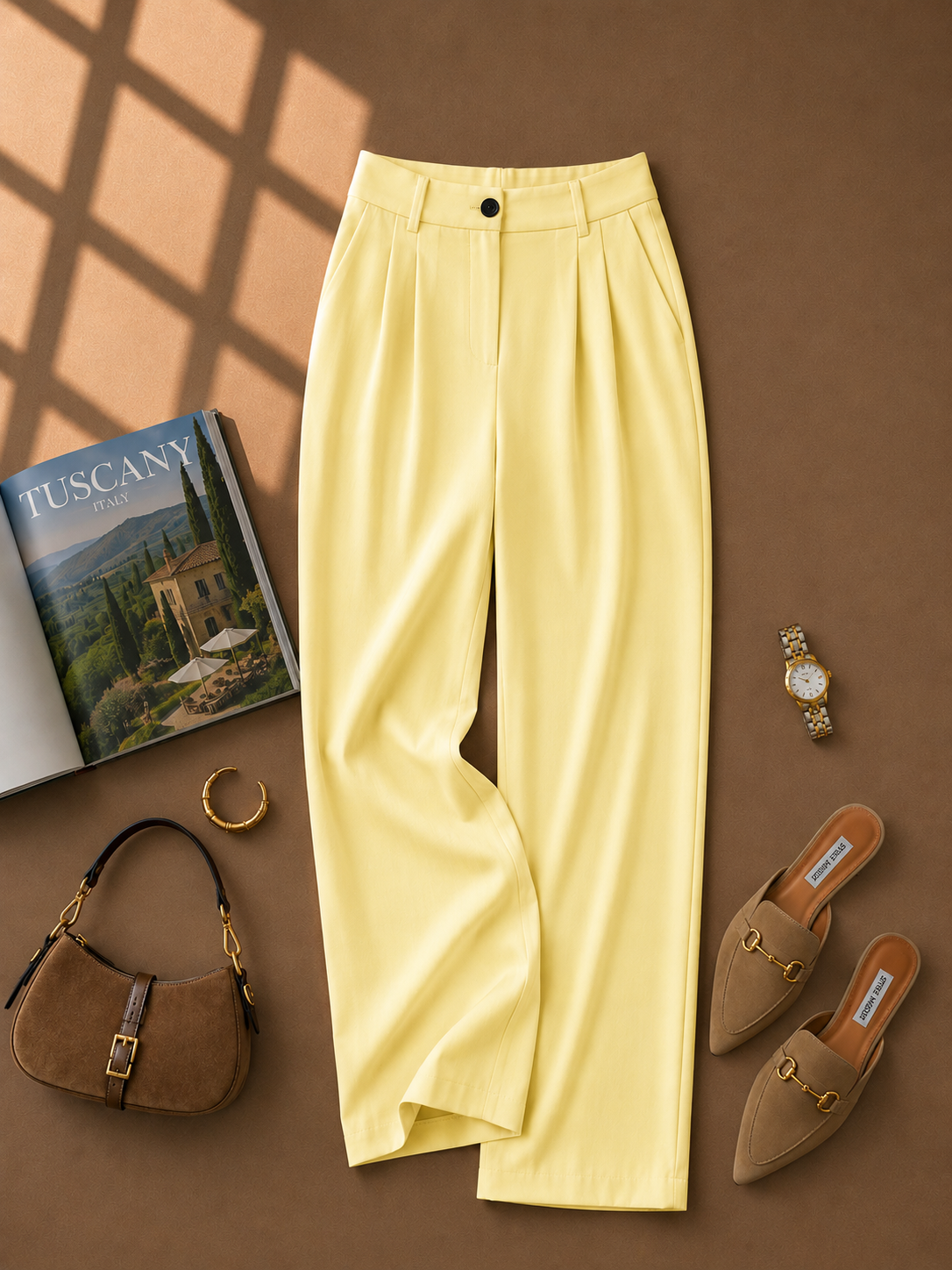 Pantallona Lino Palazzo