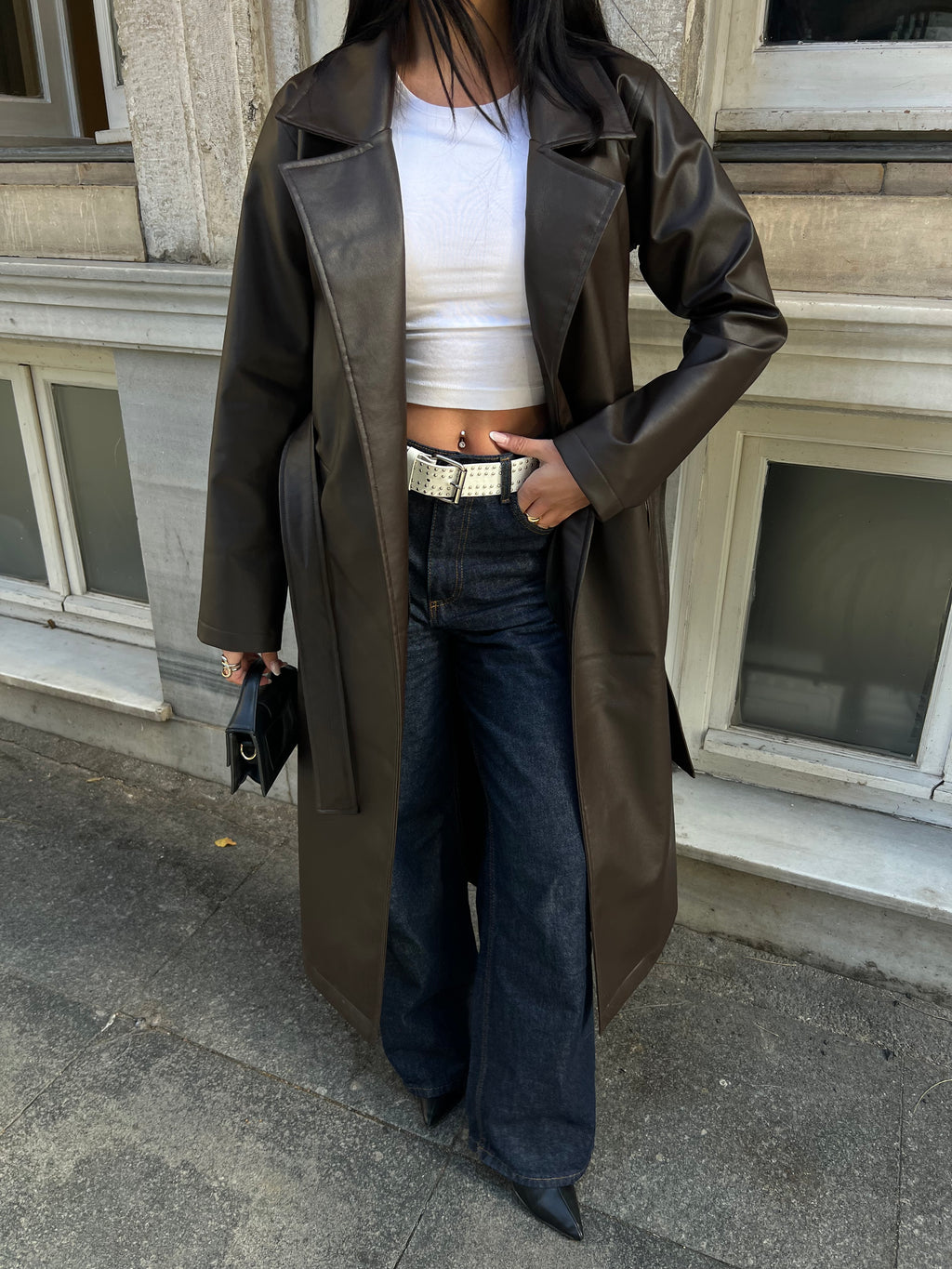 Кожен мантил