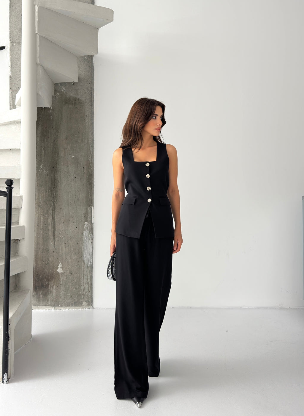 Со Копчиња Елек Пантолони