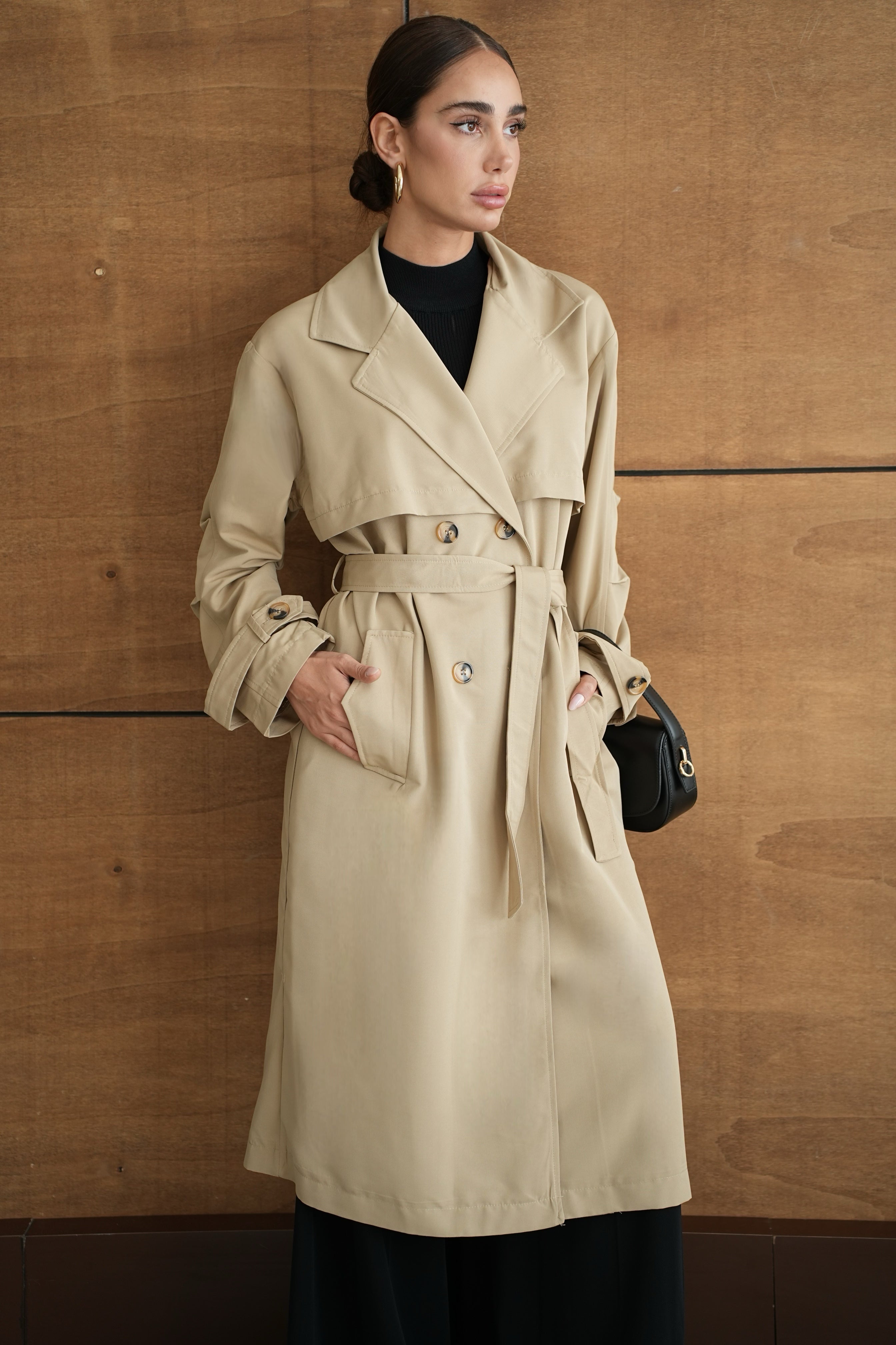 Oversize Мантил Крем