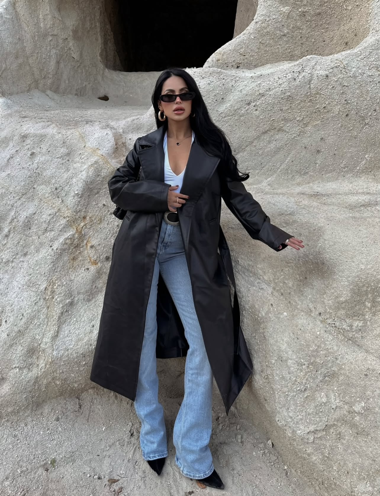 Кожен мантил