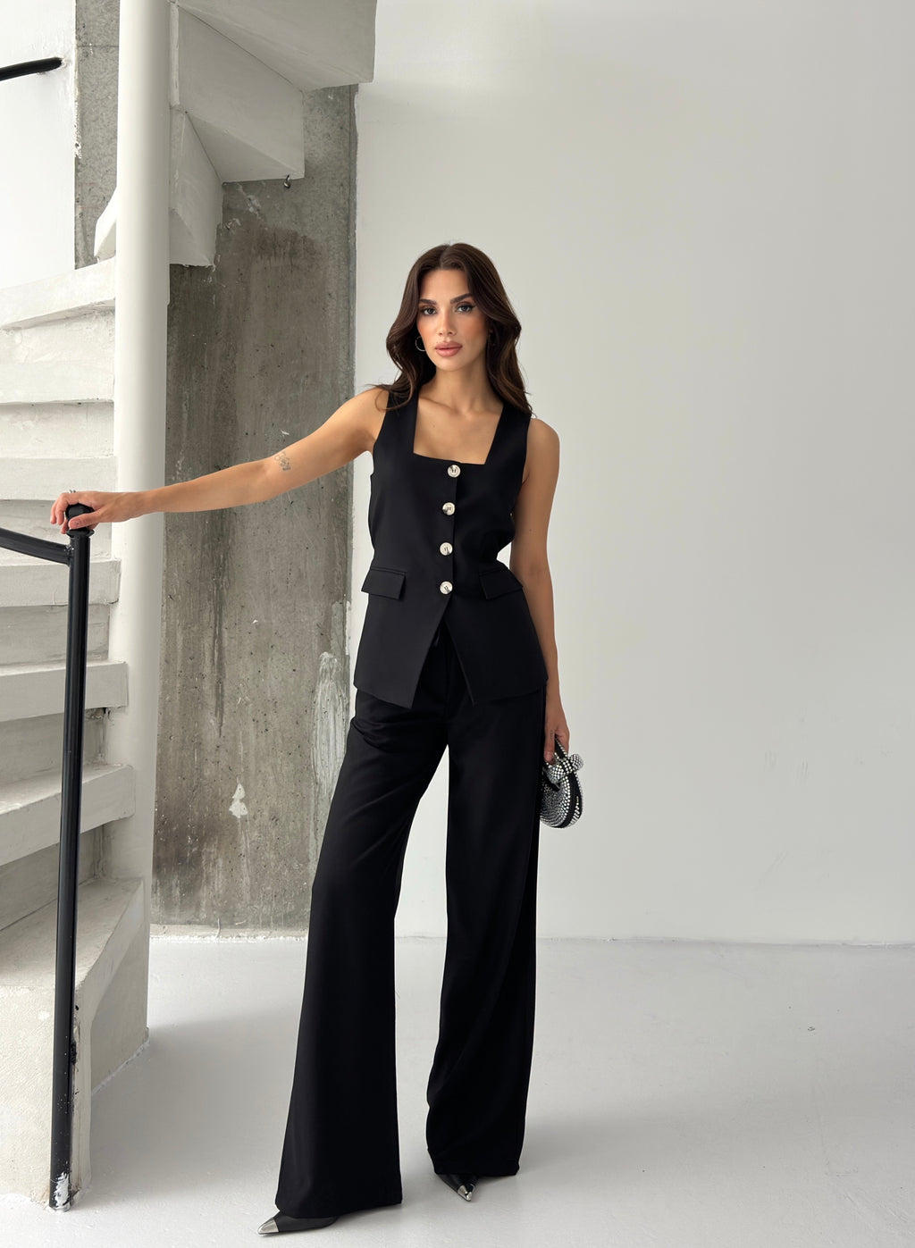 Со Копчиња Елек Пантолони