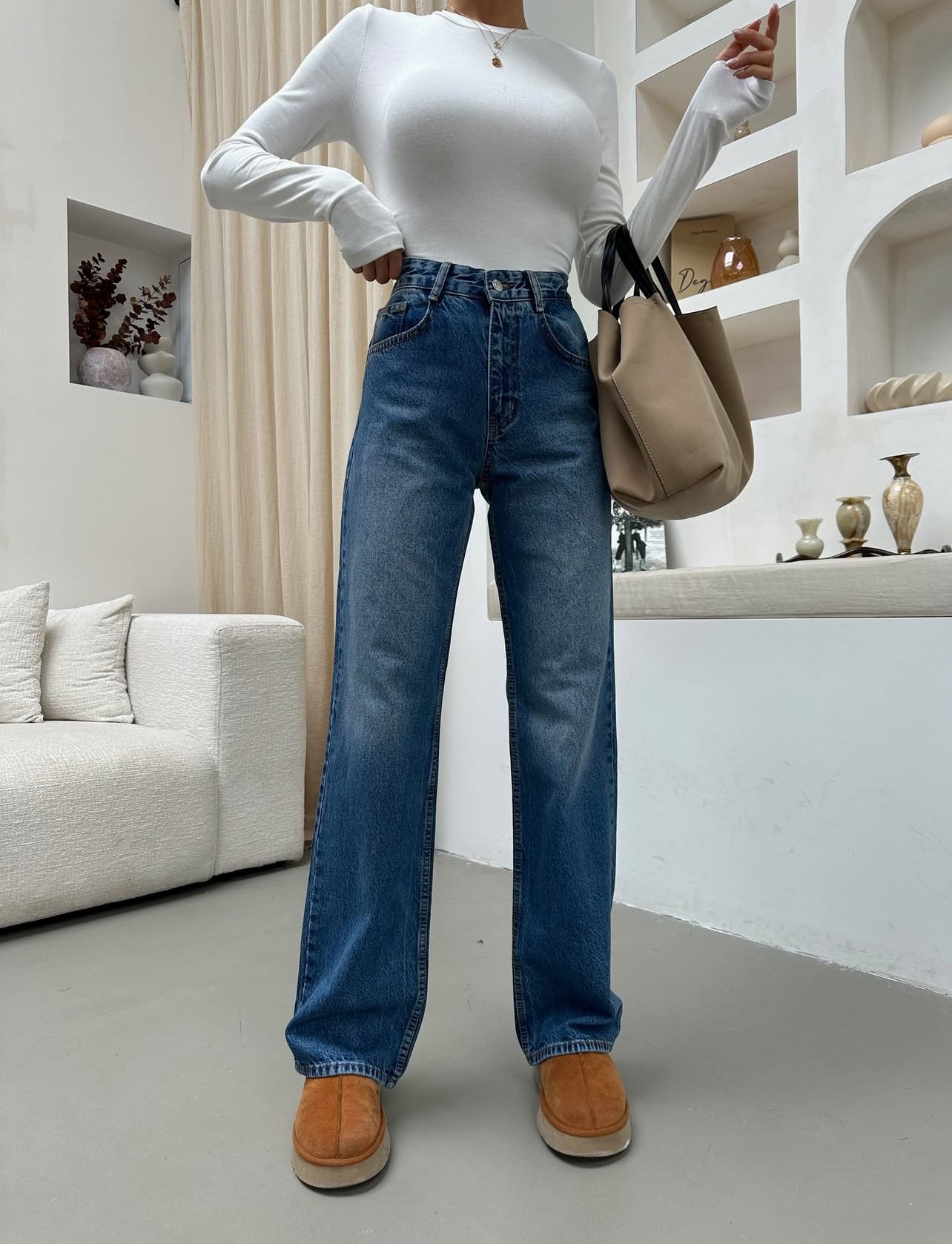 Фармерки (Wide leg)