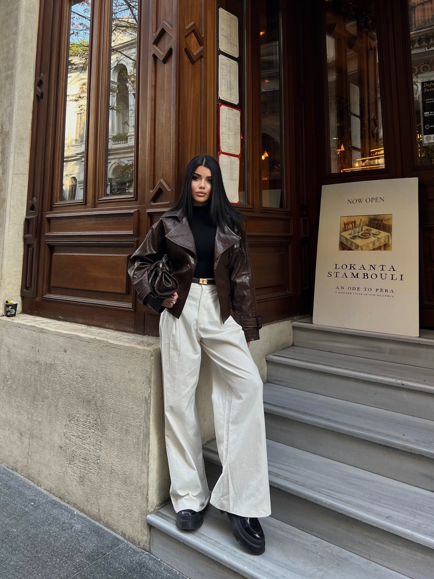 Елегантна Кроко Кожна Јакна