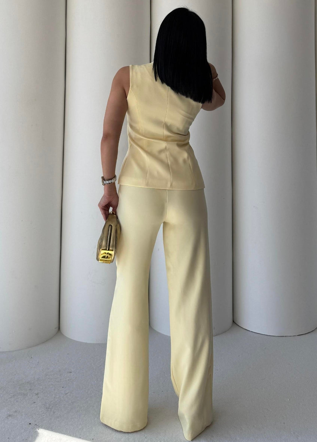 Комплет Елек Пантолони Златно Копче