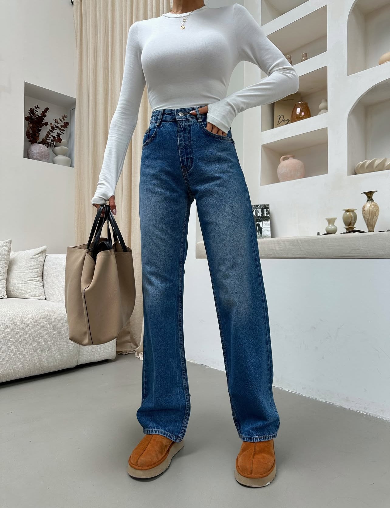 Фармерки (Wide leg)