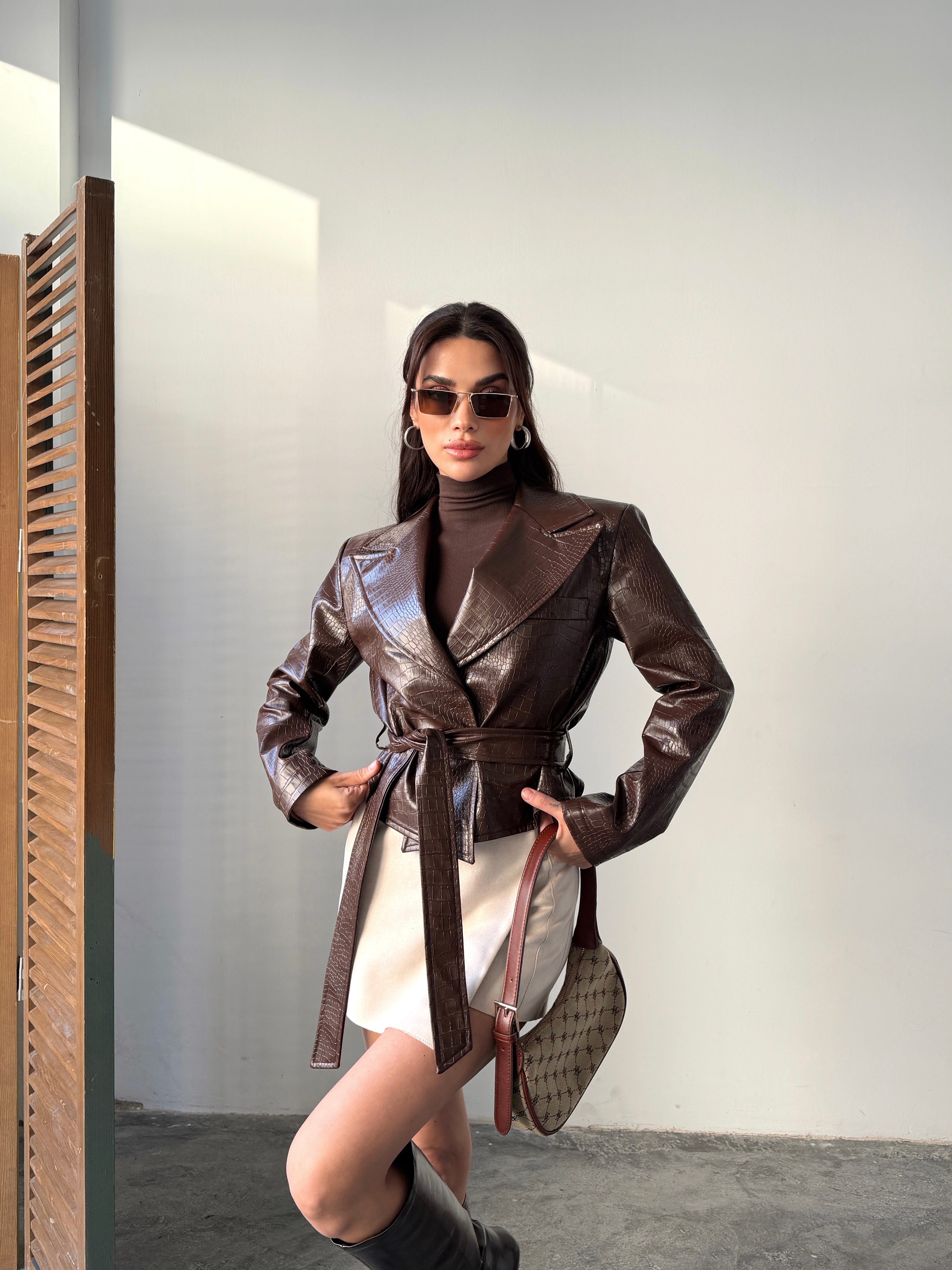 Кроко Кожна Јакна