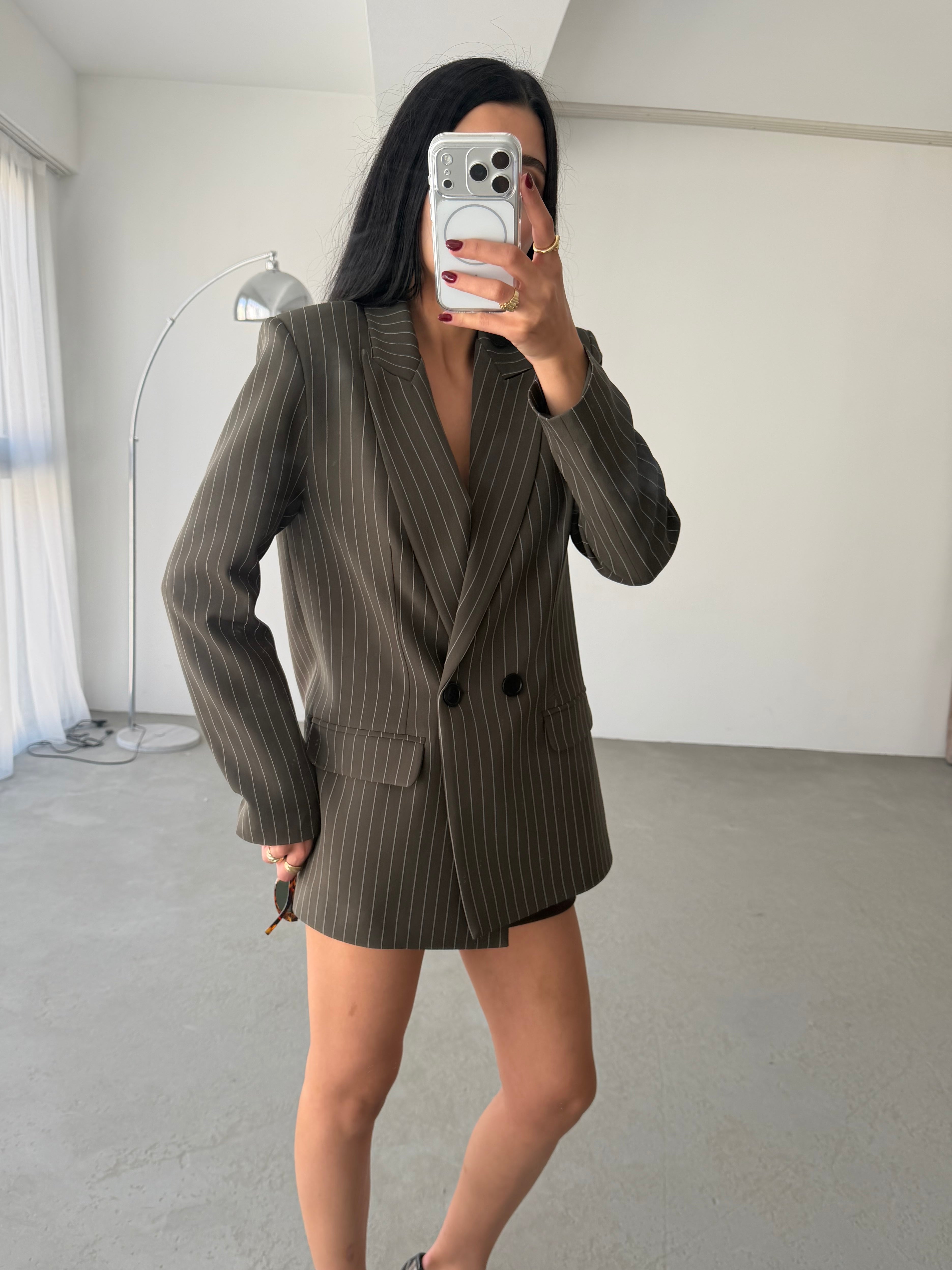 Со Линии Oversize Сако