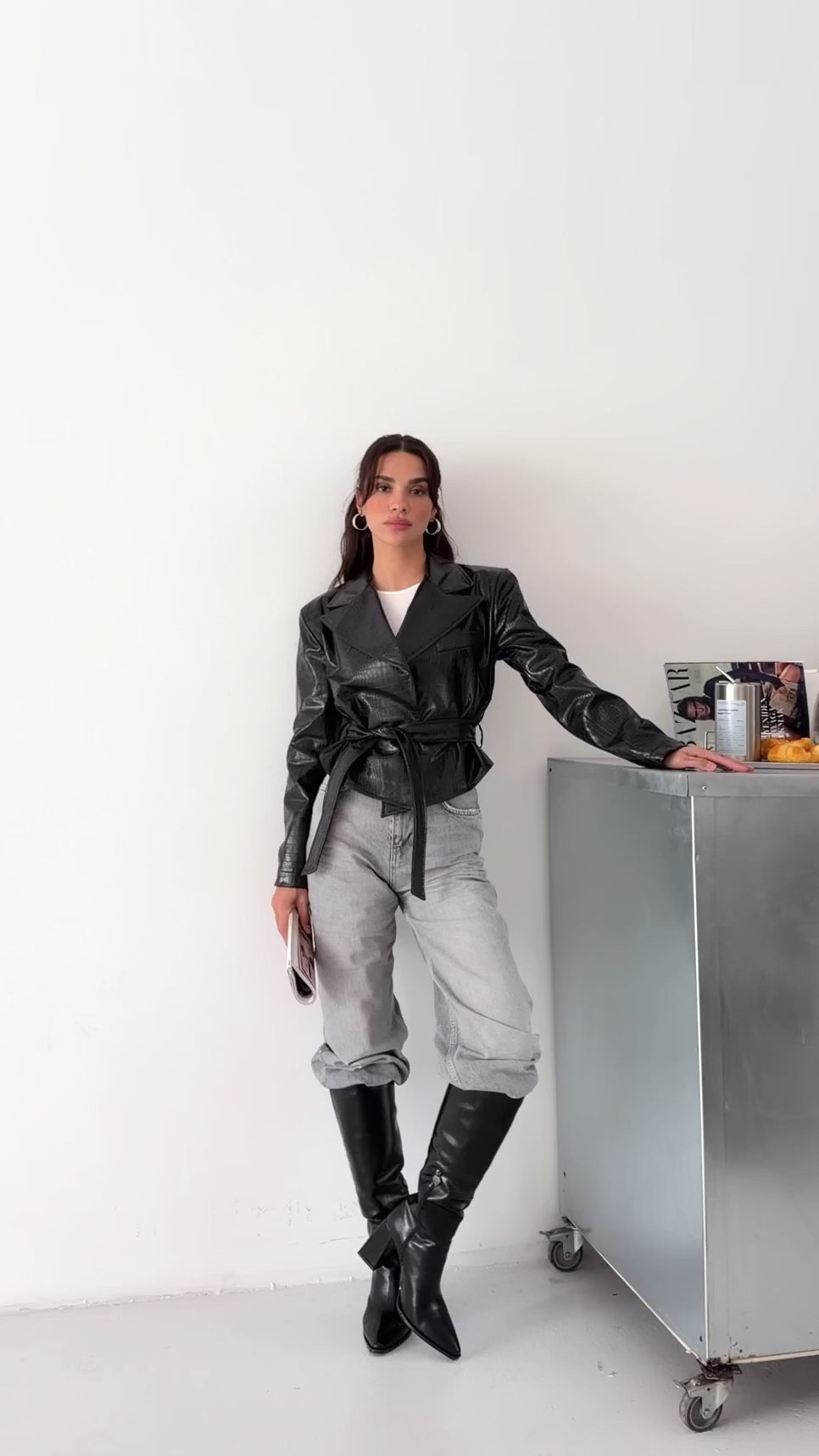 Кроко Кожна Јакна