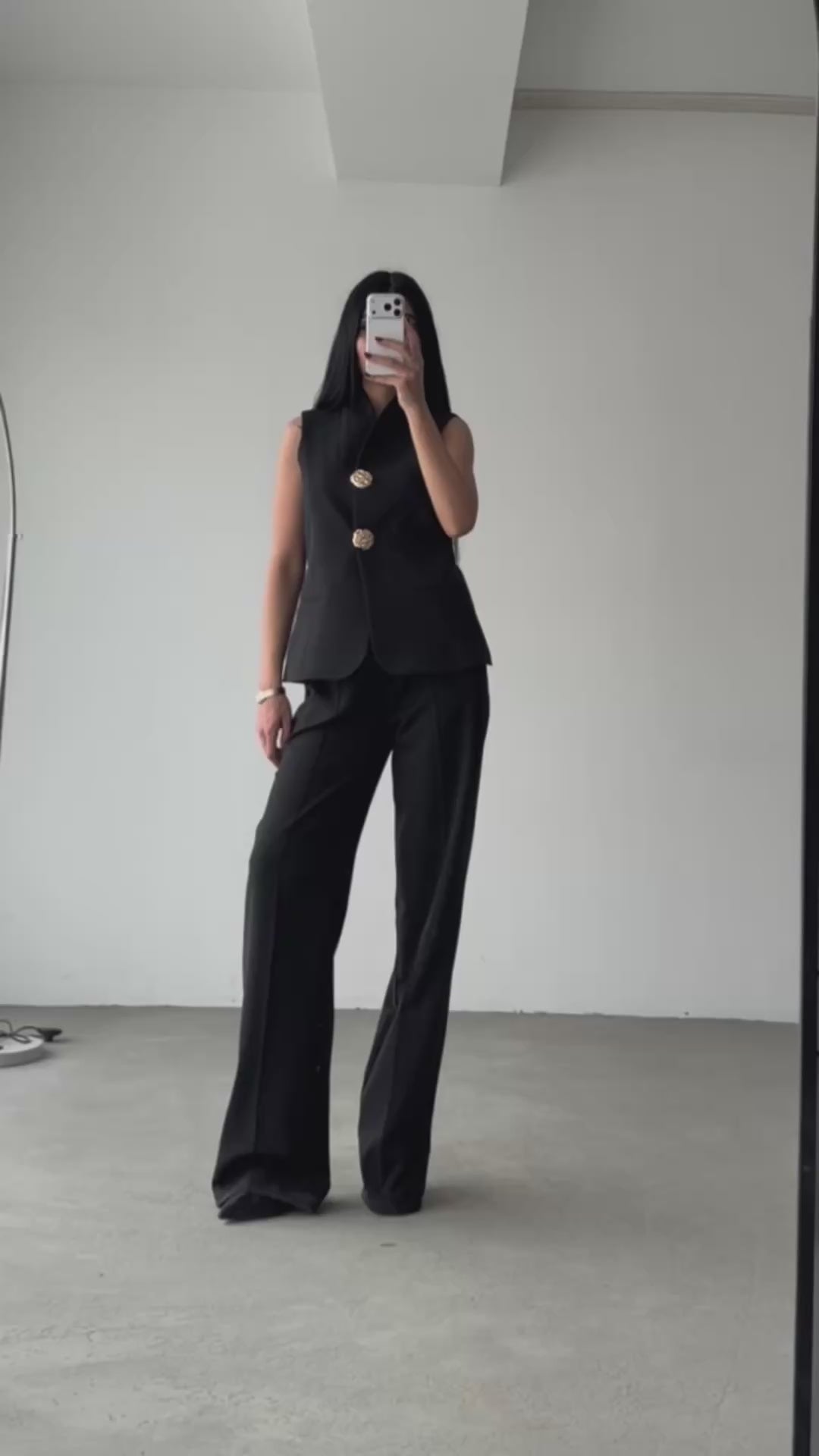 Комплет Елек Пантолони Златно Копче